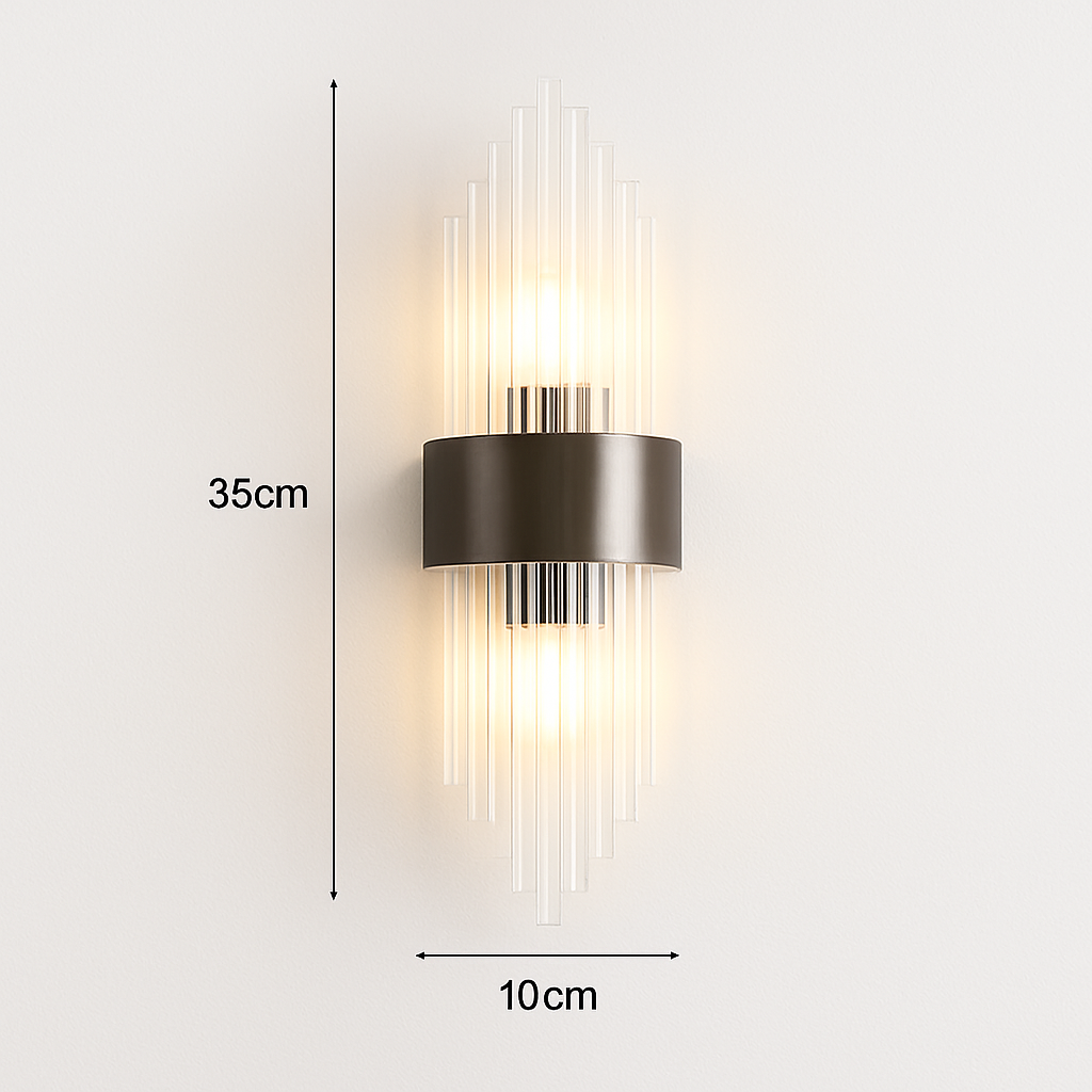 applique murale moderne en cristal éclairage intérieur décoratif design luxe
