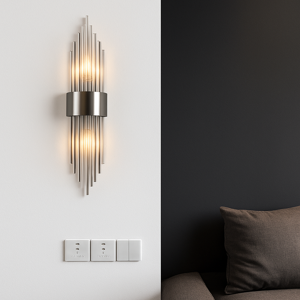 applique murale moderne en cristal éclairage intérieur décoratif design luxe