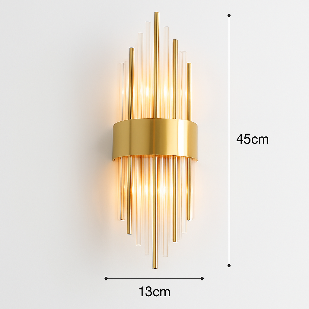 applique murale moderne en cristal éclairage intérieur décoratif design luxe