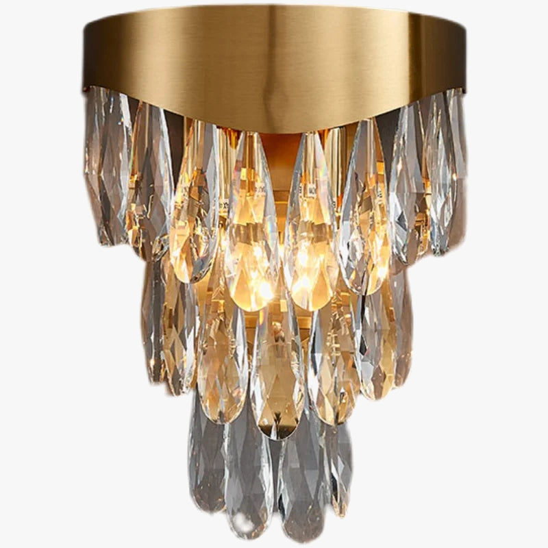 applique murale moderne en cristal de luxe décoration intérieure élégante