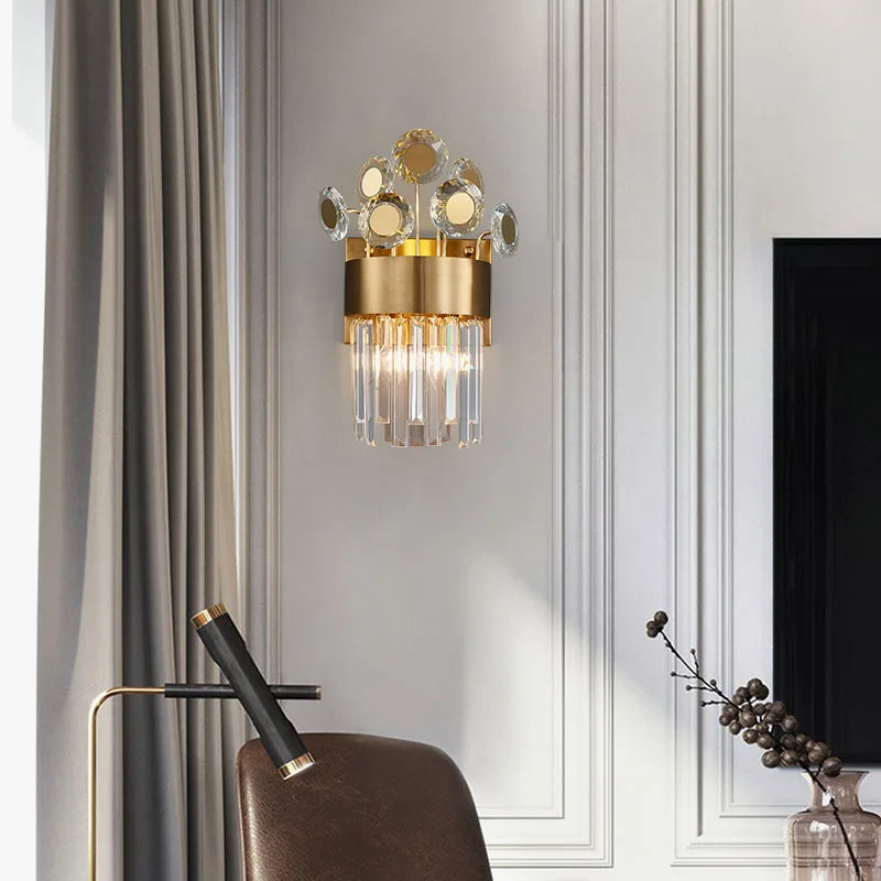 applique murale moderne en cristal de luxe décoration intérieure élégante