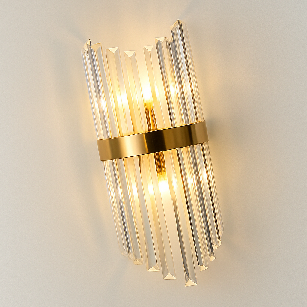 applique murale moderne en cristal de luxe led luminarias