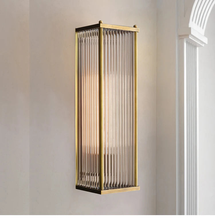 applique murale moderne en cristal doré argenté à led décorative