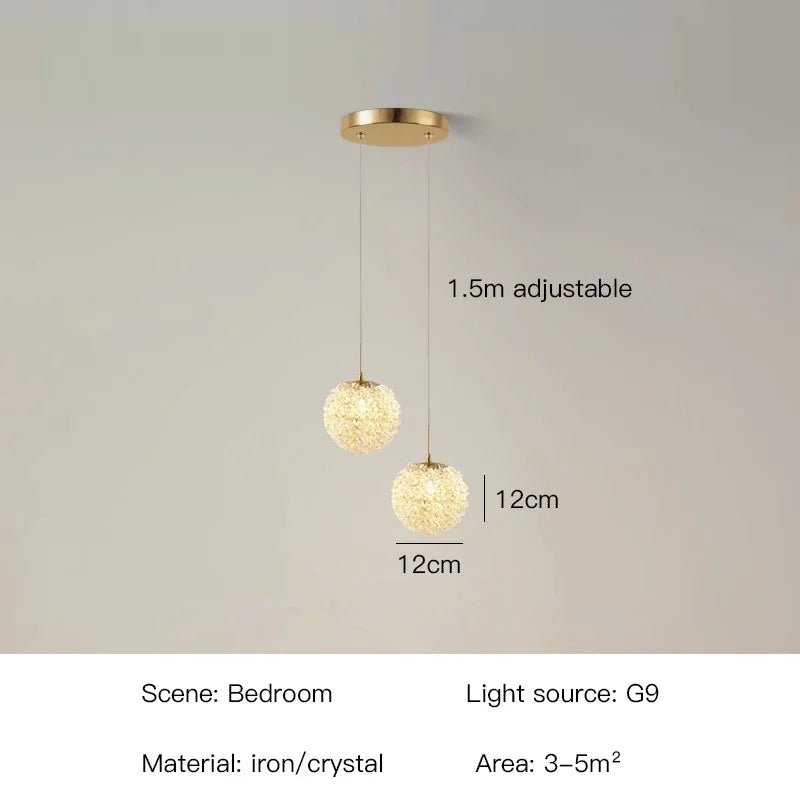 applique murale moderne en cristal pour intérieur élégant