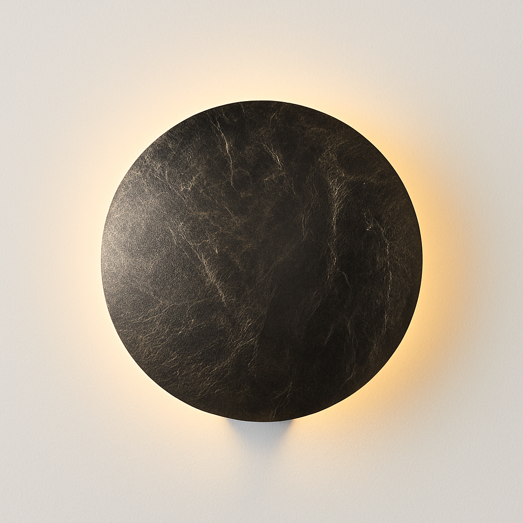 applique murale moderne en forme de lune design italien