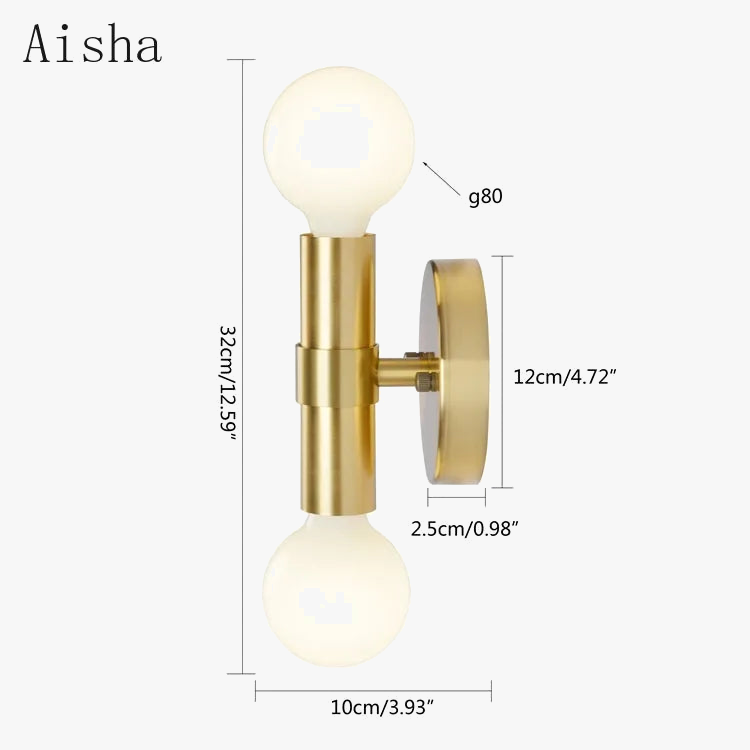 applique murale moderne en métal minimaliste pour intérieur élégant
