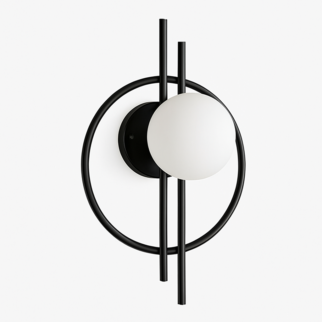 Applique murale moderne en métal rond Harlow