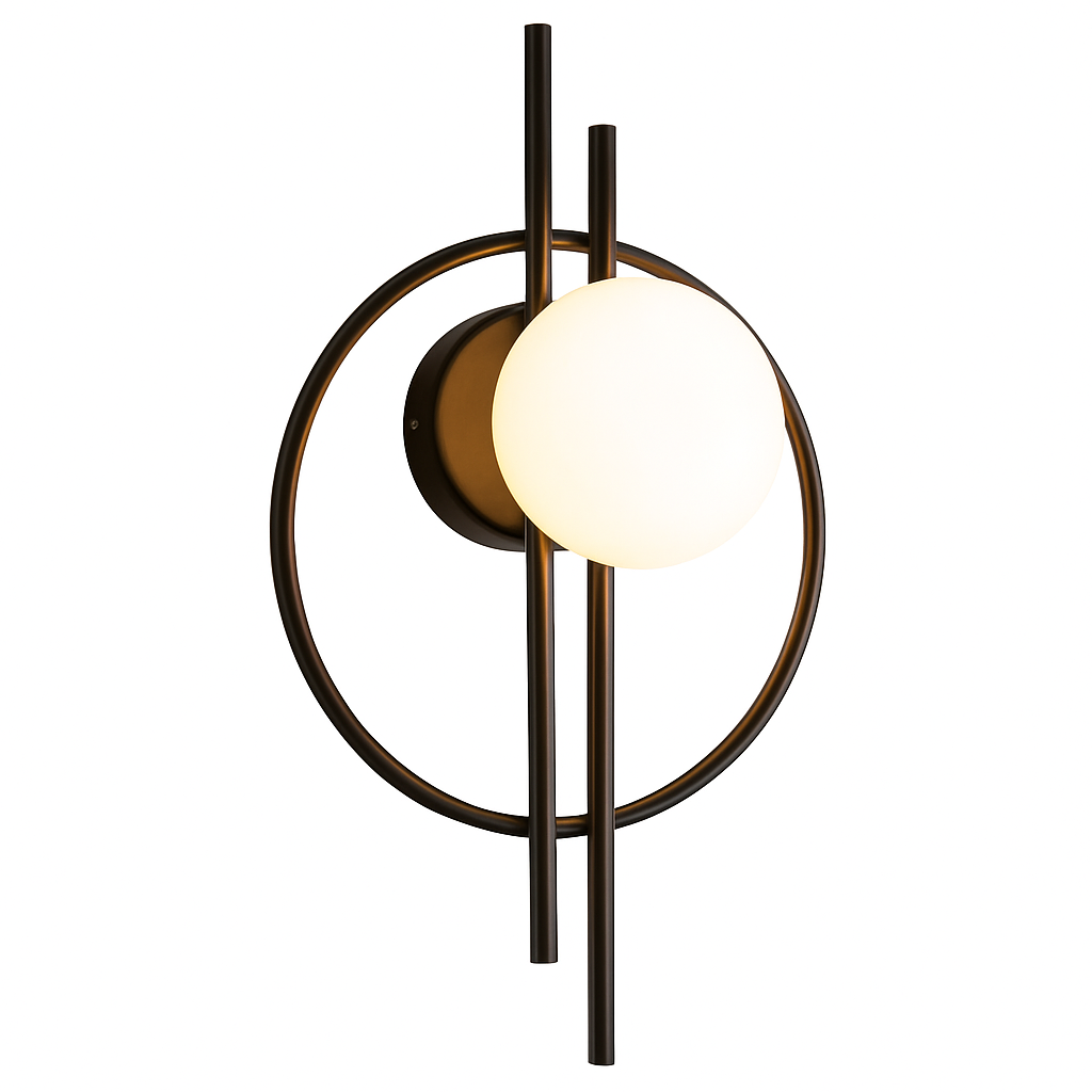 Applique murale moderne en métal rond Harlow