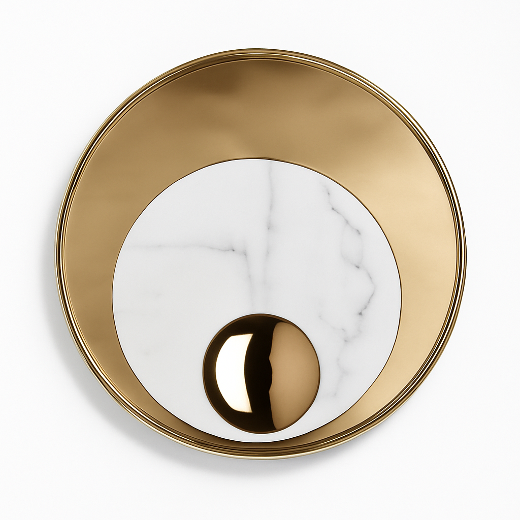 applique murale moderne en marbre pour décoration intérieure élégante