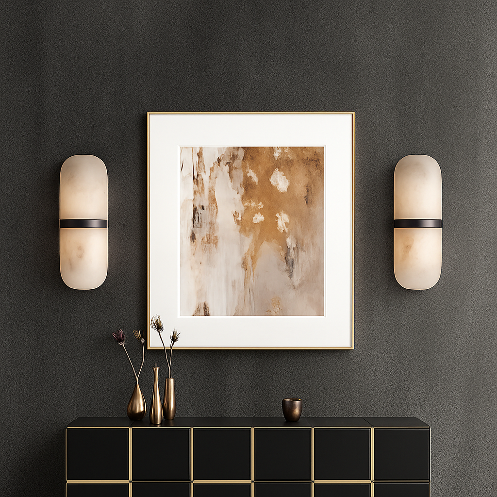 applique murale moderne en marbre pour intérieur élégant