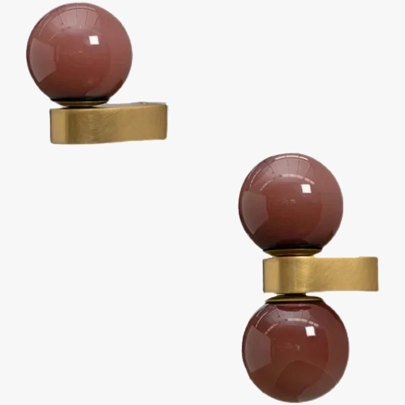 applique murale moderne en verre avec boule nordique décorative