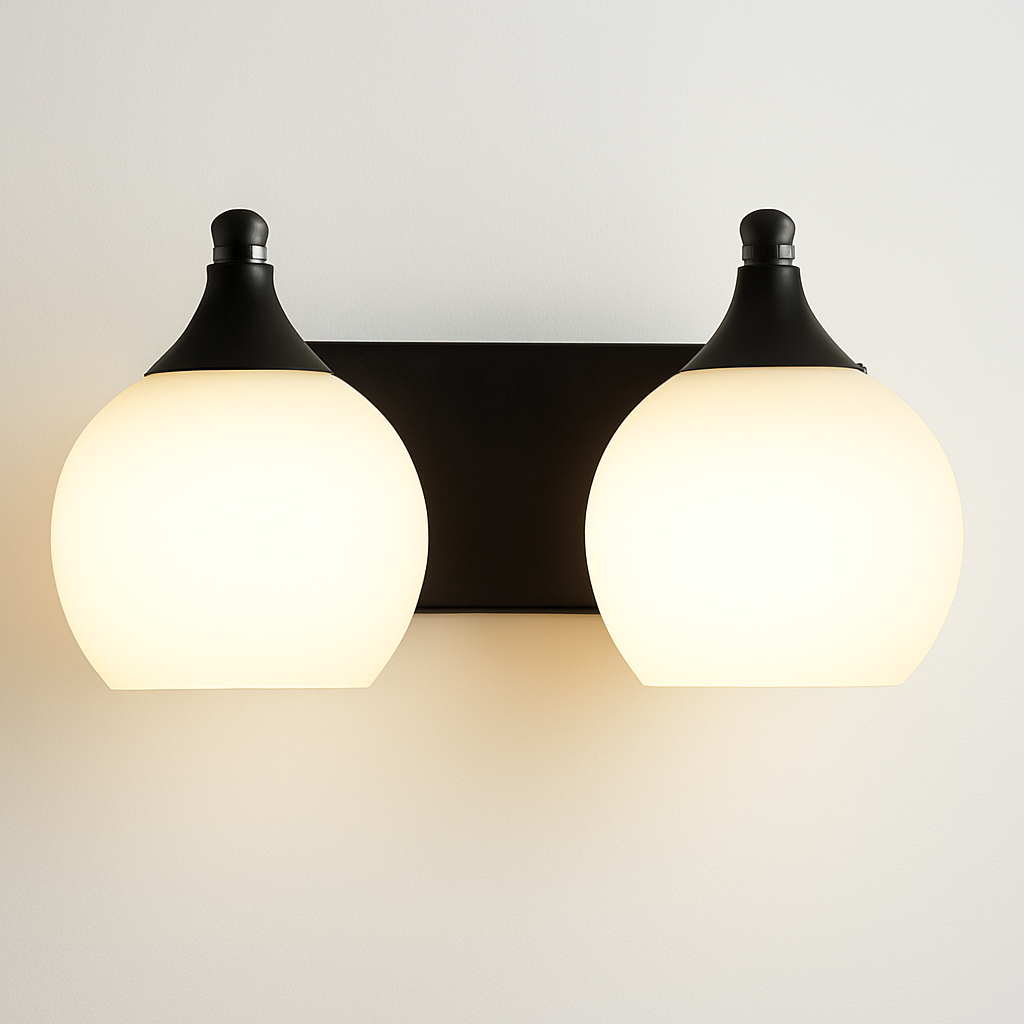 applique murale moderne en verre boule led décorative