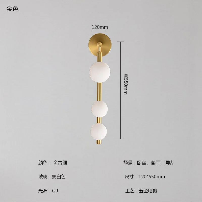 applique murale moderne en verre design luxueux pour intérieur élégant