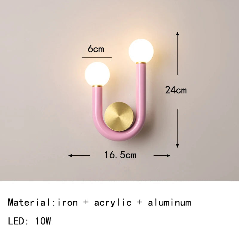 applique murale moderne en verre luminaire décoratif d'intérieur 3000k