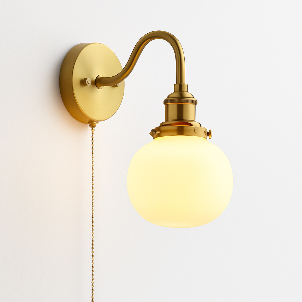 Applique murale moderne LED avec chaîne et interrupteur