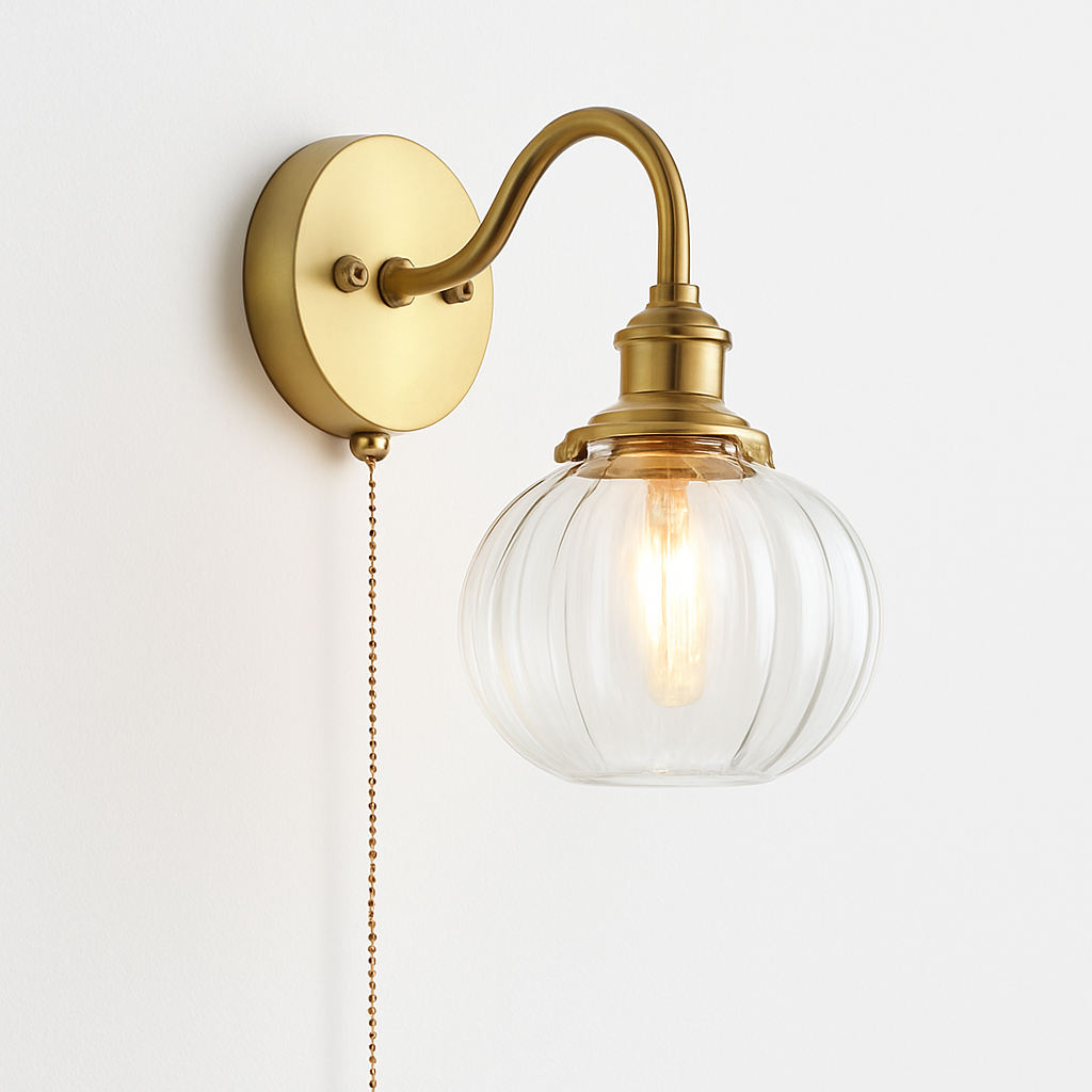Applique murale moderne LED avec chaîne et interrupteur