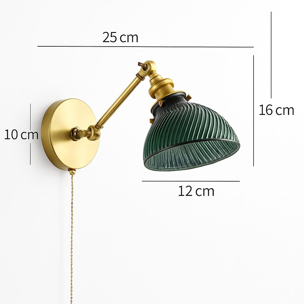 Applique murale moderne LED avec chaîne et interrupteur