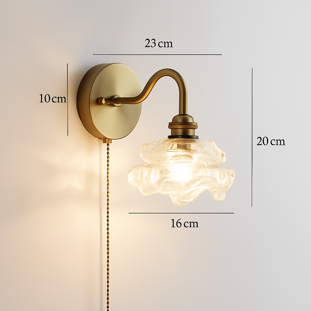 Applique murale moderne LED avec chaîne et interrupteur