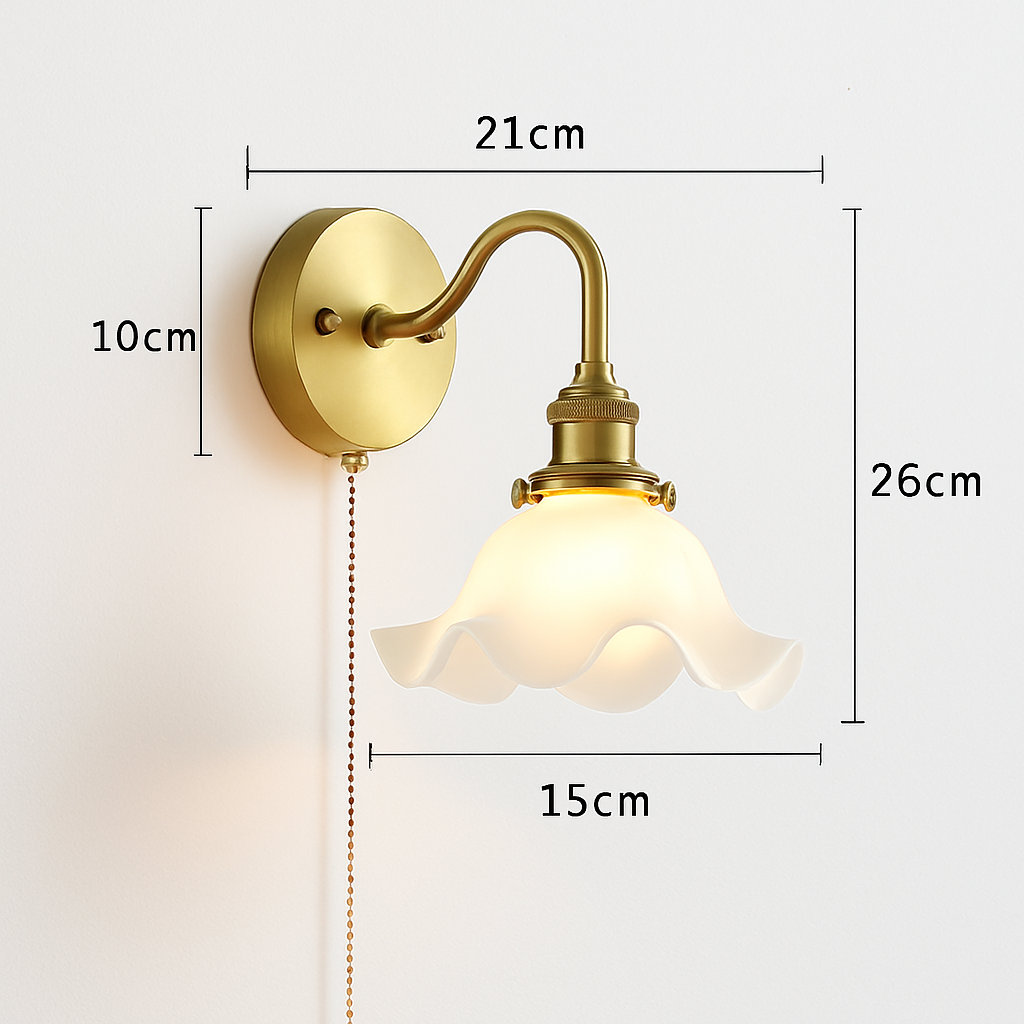 Applique murale moderne LED avec chaîne et interrupteur