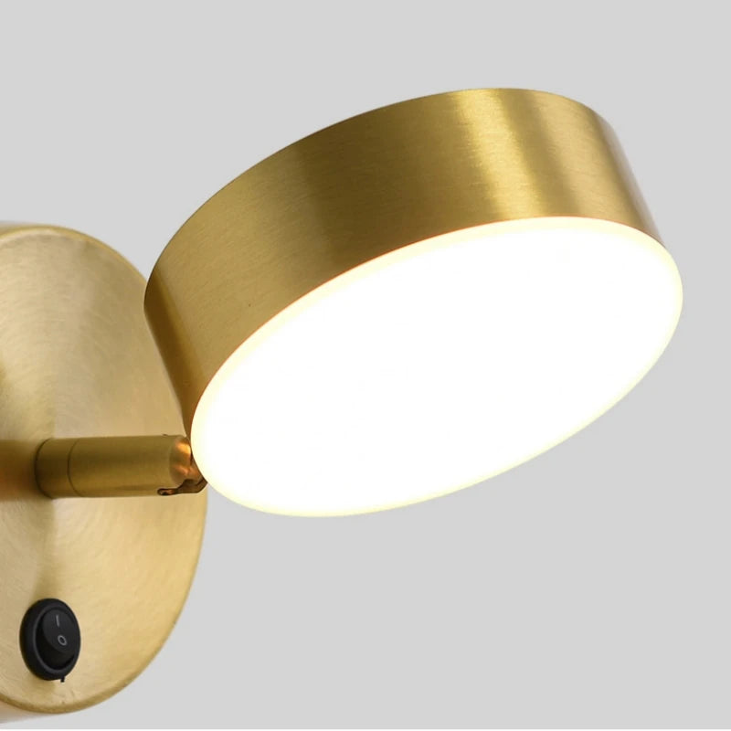 applique murale moderne à led avec interrupteur pour miroir décoratif