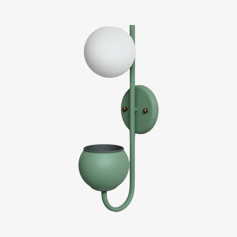 Applique murale moderne LED avec pot de plantes Xenia