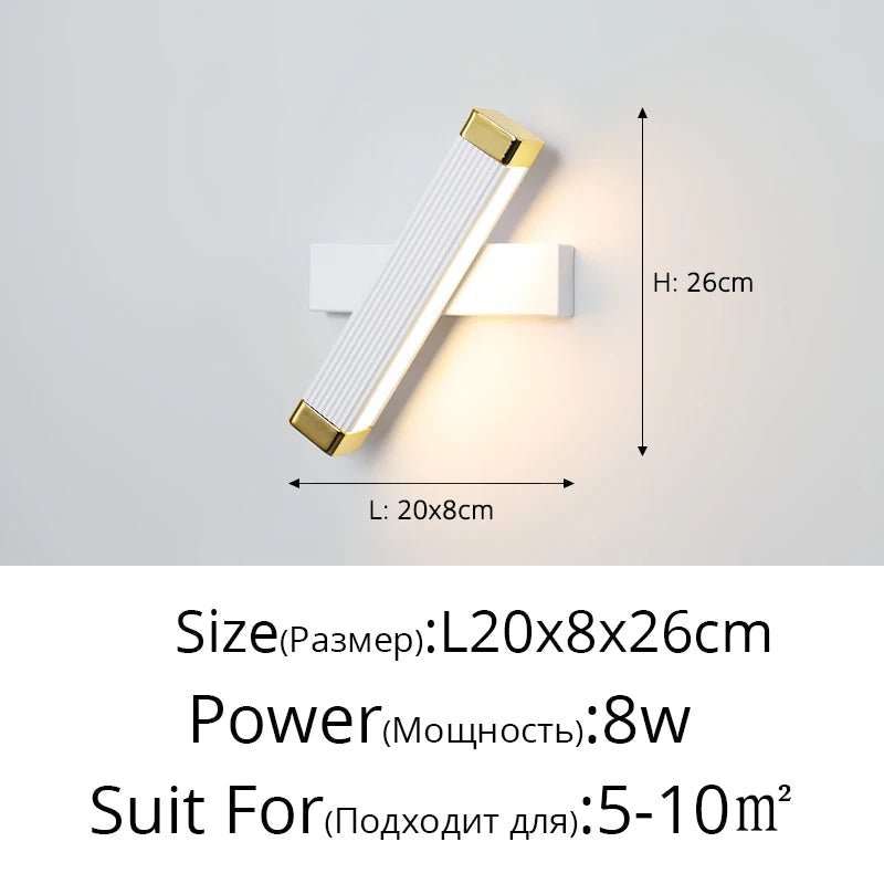applique murale moderne led créative minimaliste escalier