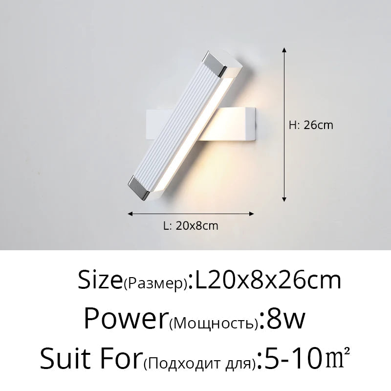 applique murale moderne led créative minimaliste escalier
