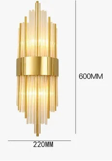 applique murale moderne led en cristal design élégant pour intérieur