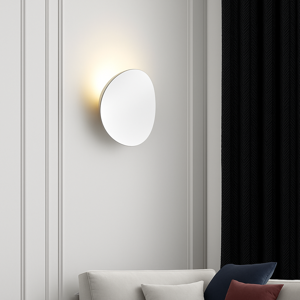 Applique murale moderne LED en forme de lune Moon