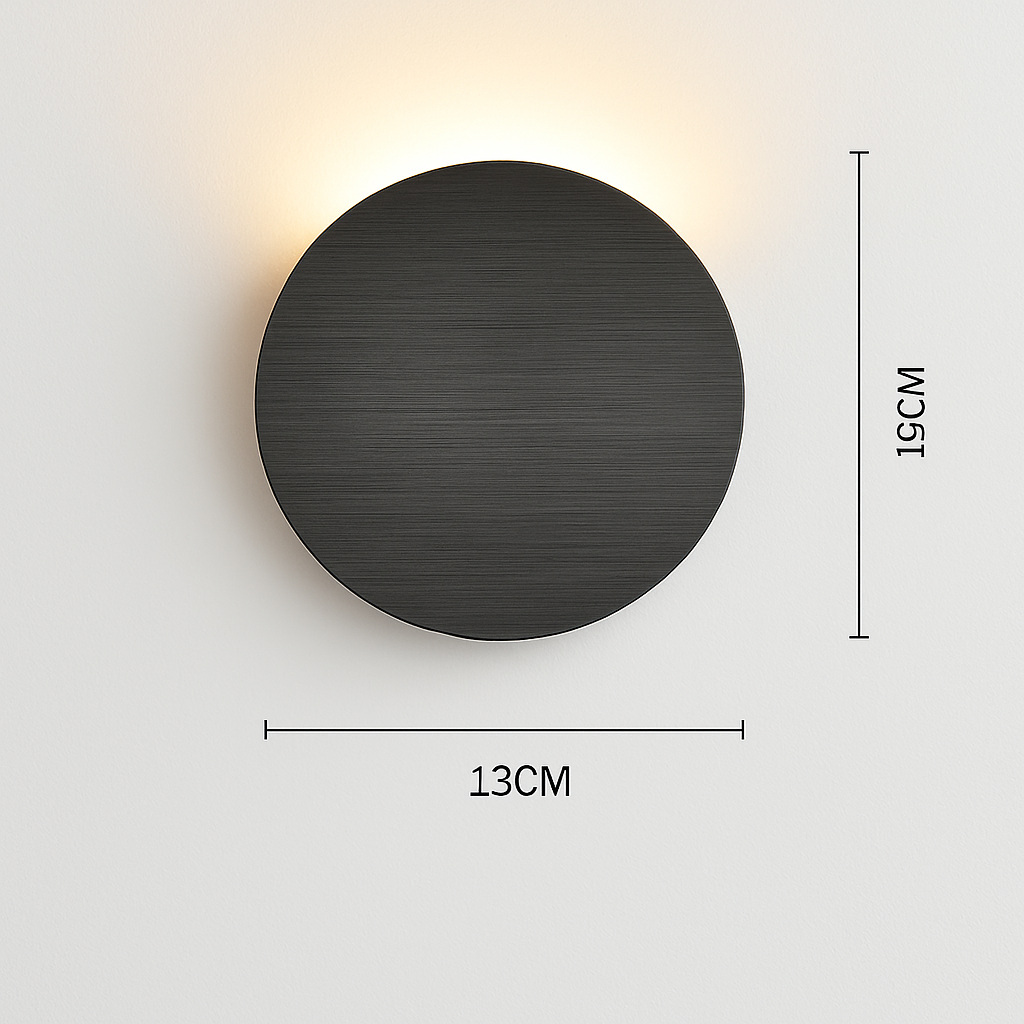 Applique murale moderne LED en forme de lune Moon