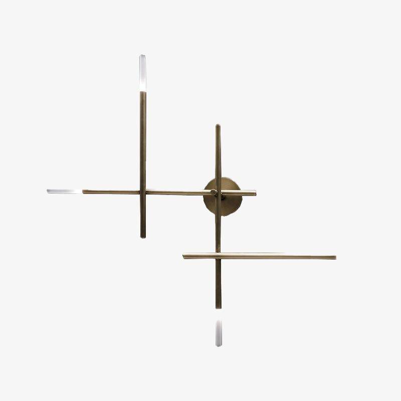 Applique murale moderne LED en métal avec tube luxury