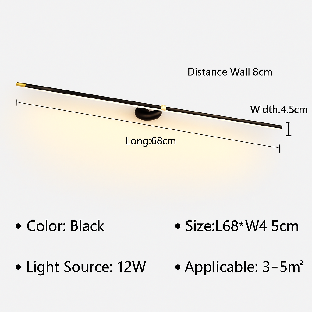 applique murale moderne à led pour décoration et maquillage