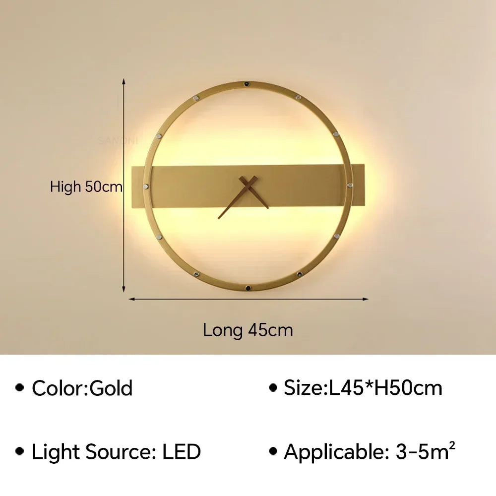 applique murale moderne à led pour décoration intérieure élégante