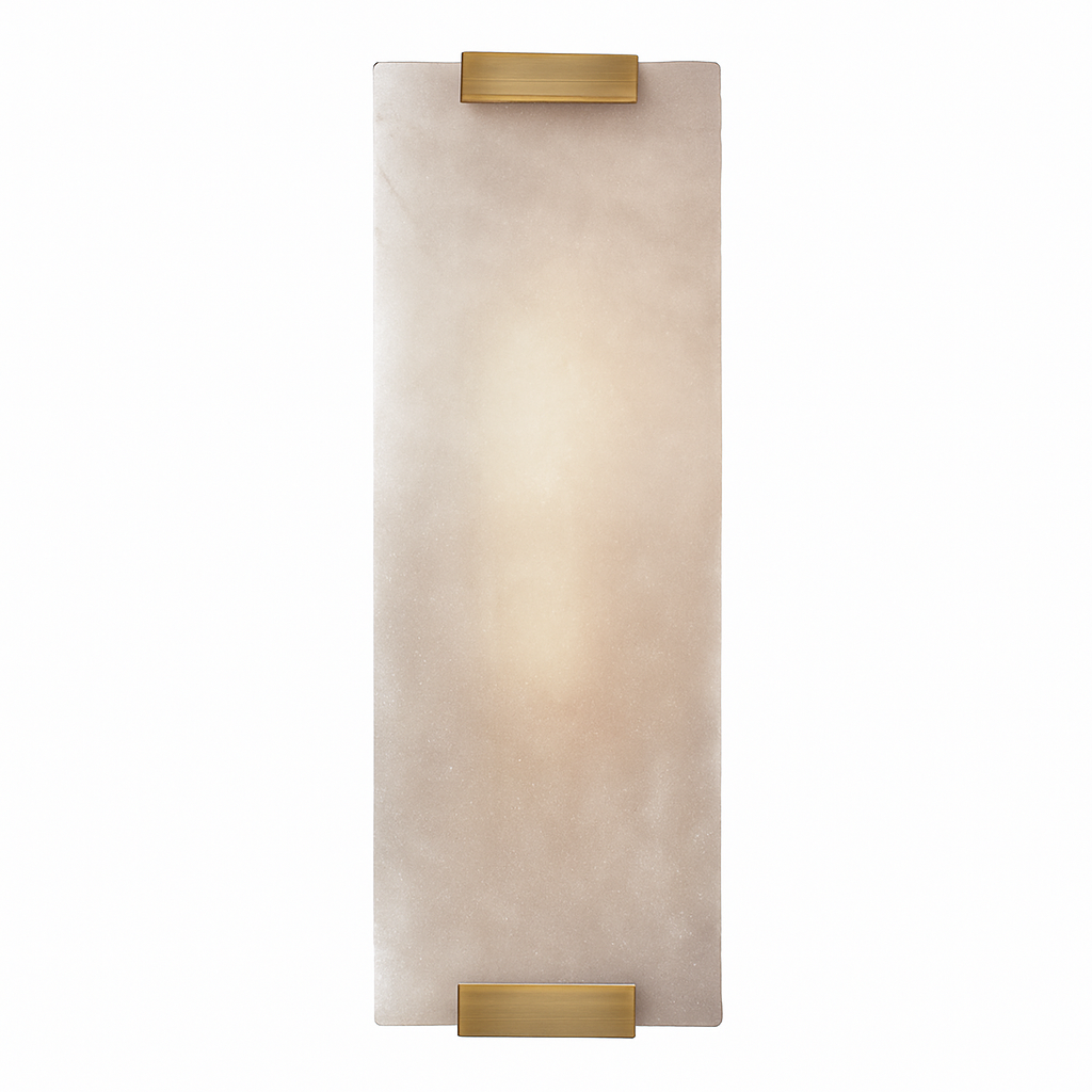 Applique murale moderne LED rectangulaire en marbre Zinerva
