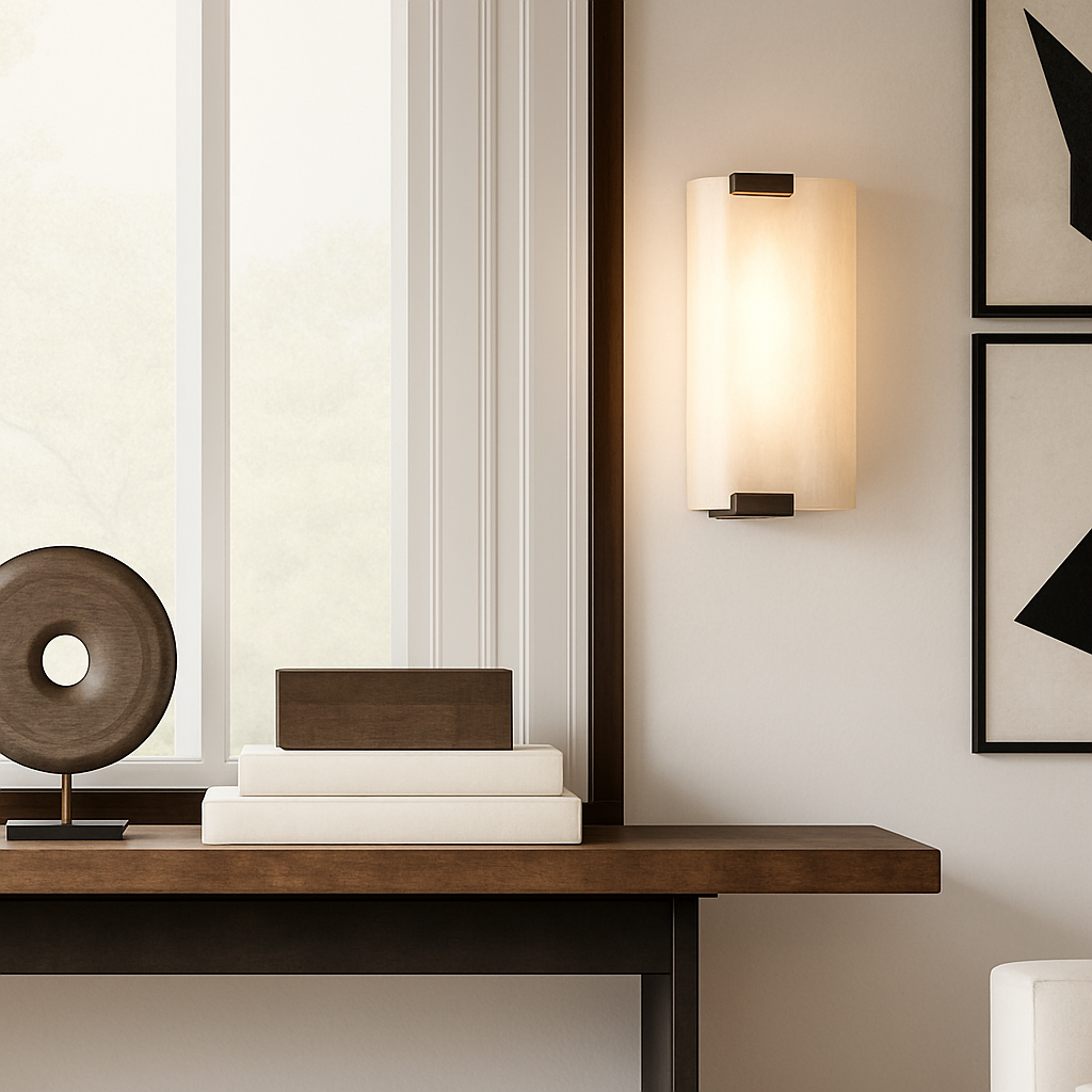 Applique murale moderne LED rectangulaire en marbre Zinerva