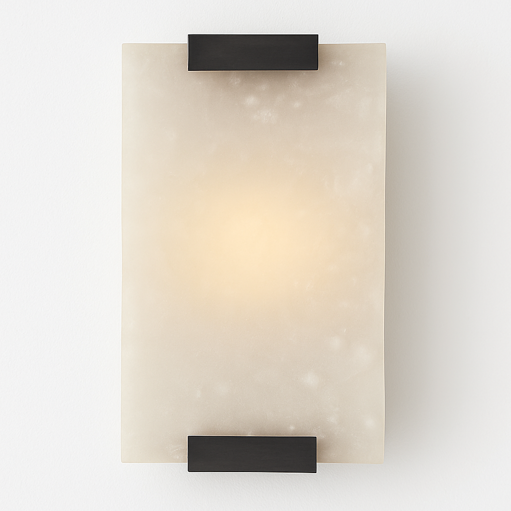 Applique murale moderne LED rectangulaire en marbre Zinerva