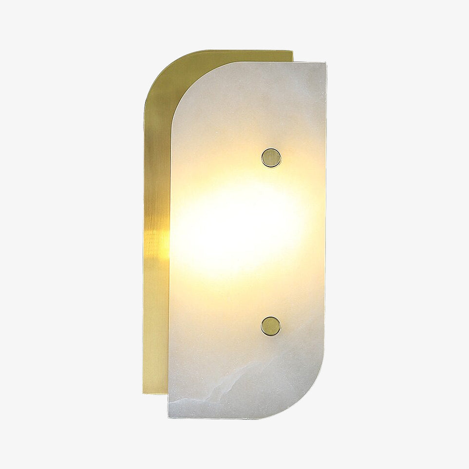 Applique murale moderne LED rectangulaire et marbrée Marena