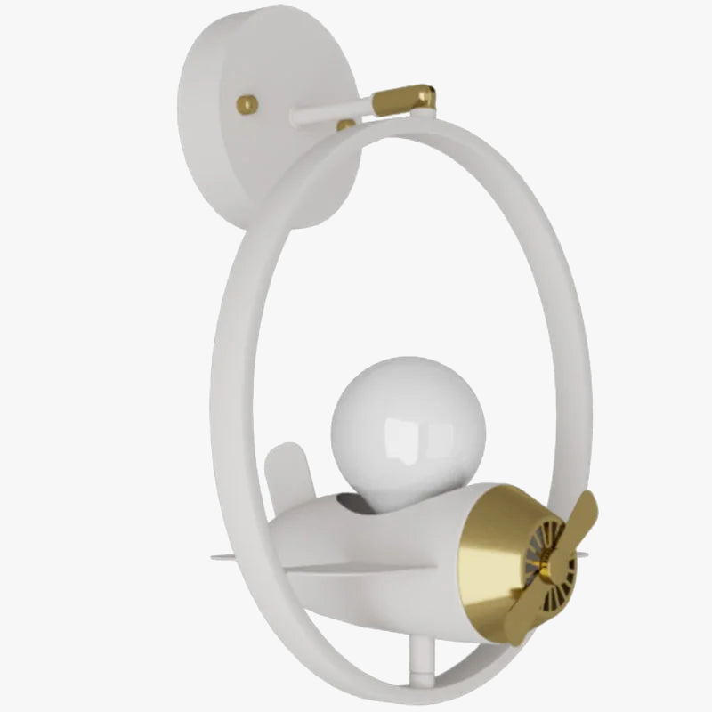 applique murale moderne pour chambre d'enfant avec lumière led décorative