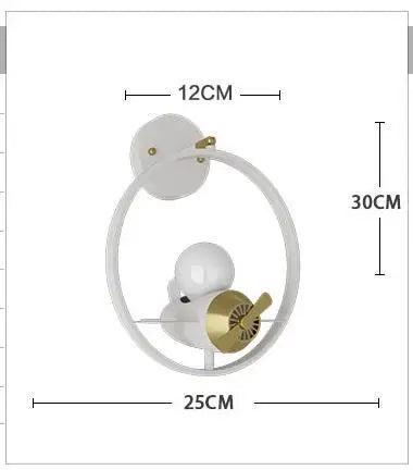 applique murale moderne pour chambre d'enfant avec lumière led décorative