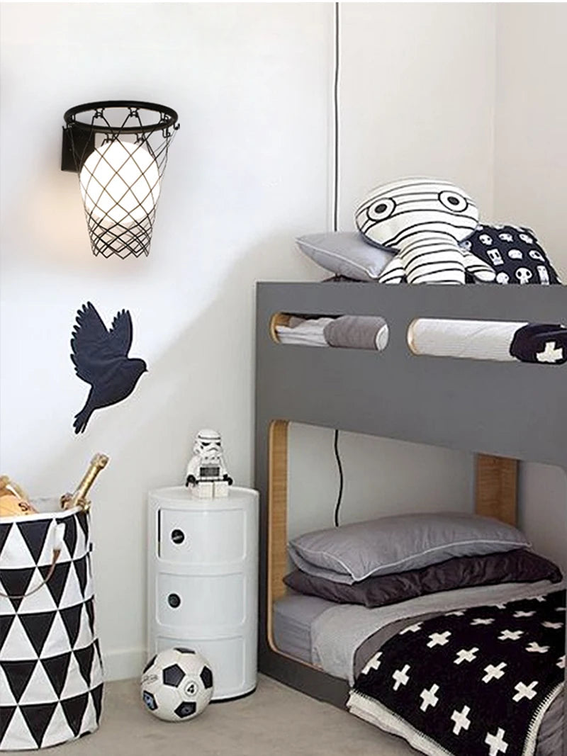 applique murale moderne pour enfants en verre LED