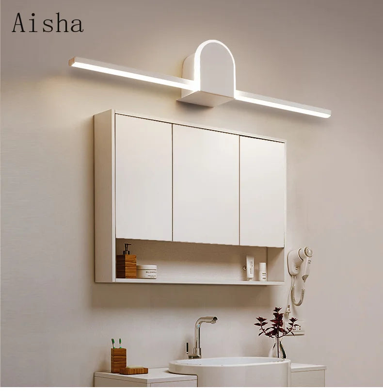 applique murale moderne pour miroir salle de bain minimaliste