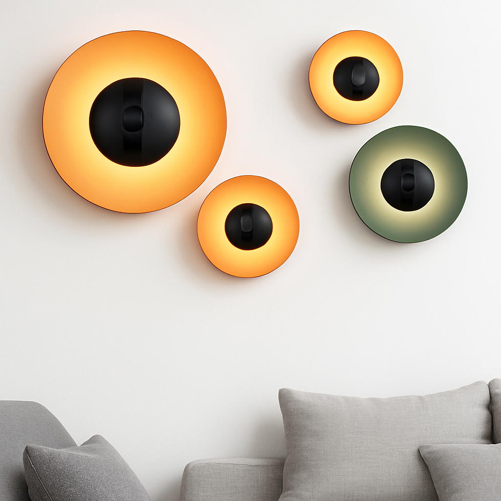 applique murale moderne ronde design loft nordique éclairage intérieur