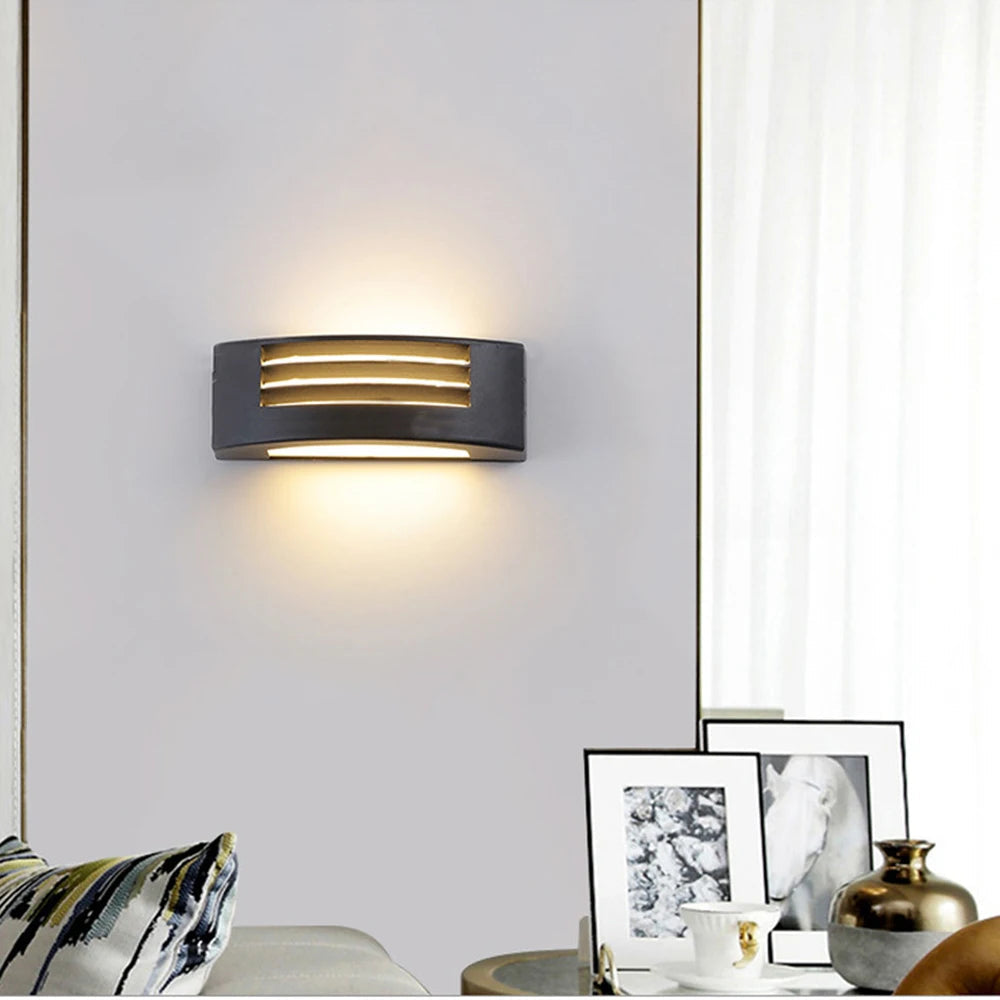 applique murale moderne étanche en aluminium pour extérieur