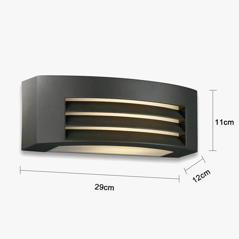 applique murale moderne étanche en aluminium pour extérieur