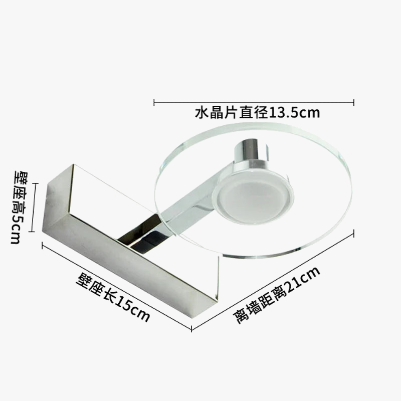 applique murale moderne étanche pour décoration intérieure avec lumière led
