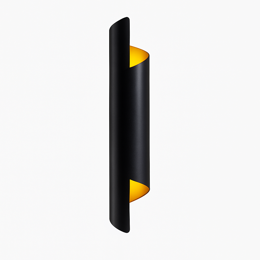 applique murale moderne tube rond pour intérieur élégant
