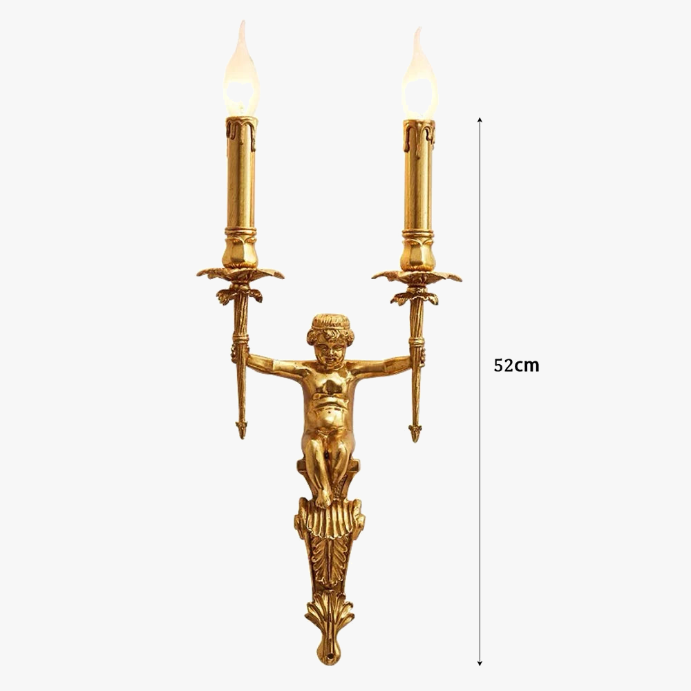 applique murale nordique ange en cuivre luminaire décoratif classique européen