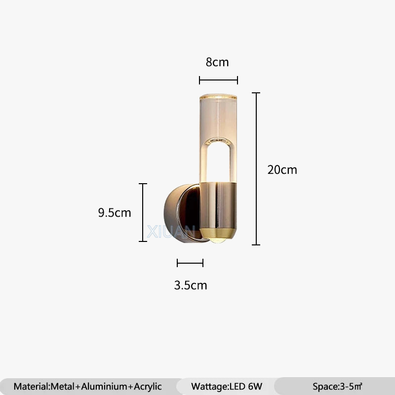 applique murale nordique de luxe pour intérieur élégant