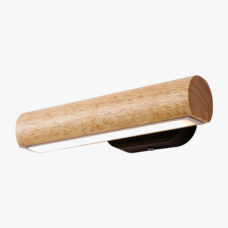 applique murale nordique en bois pour éclairage intérieur