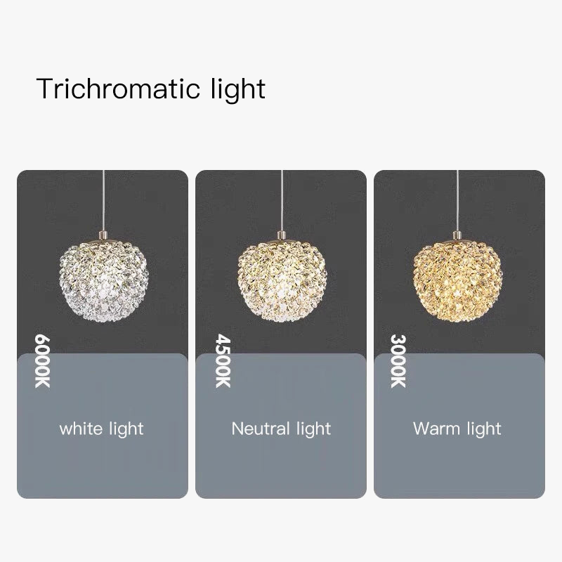 applique murale nordique en cristal design élégant à led